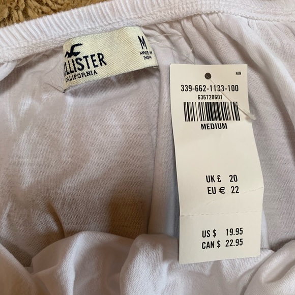 Hollister white crop top - Picture 7 of 7